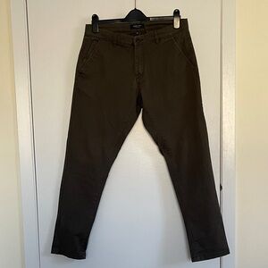 Dark Olive Slim Chinos